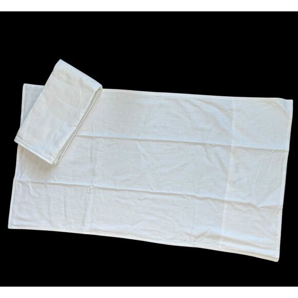 Dapu Pillowcases Set of 2 King Size French Linen & Cotton Blend Ivory Shams New - Picture 4 of 7